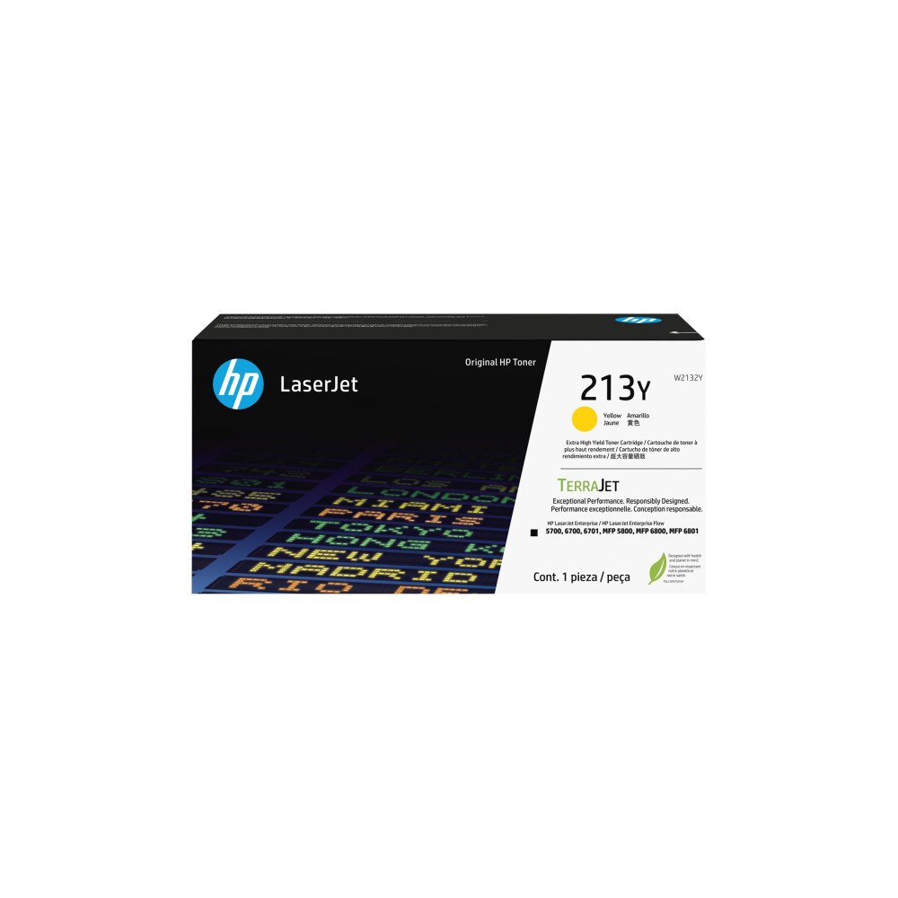 HP HP 213Y - Extra lång livslängd - gul - original - LaserJet - tonerkassett (W2132Y)