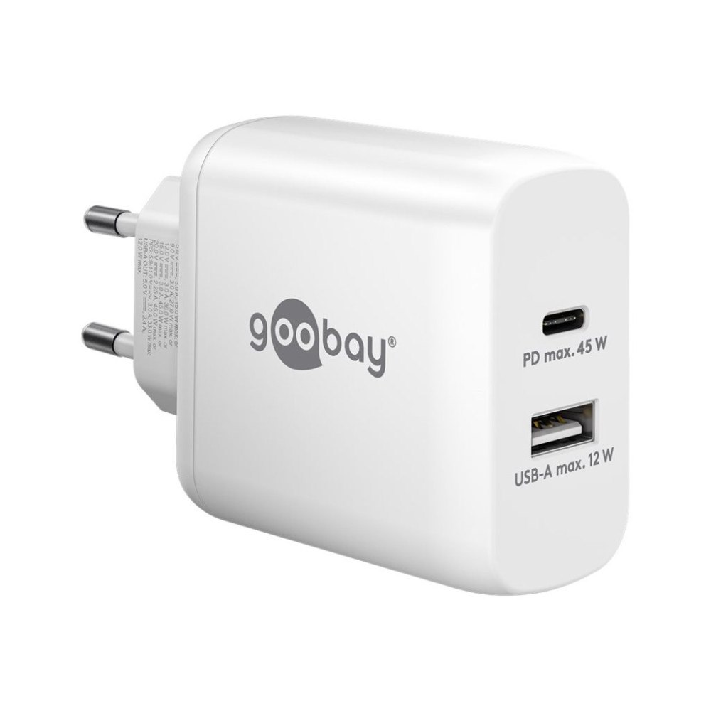 Goobay goobay strömadapter - GaN - USB, USB-C - 45 Watt