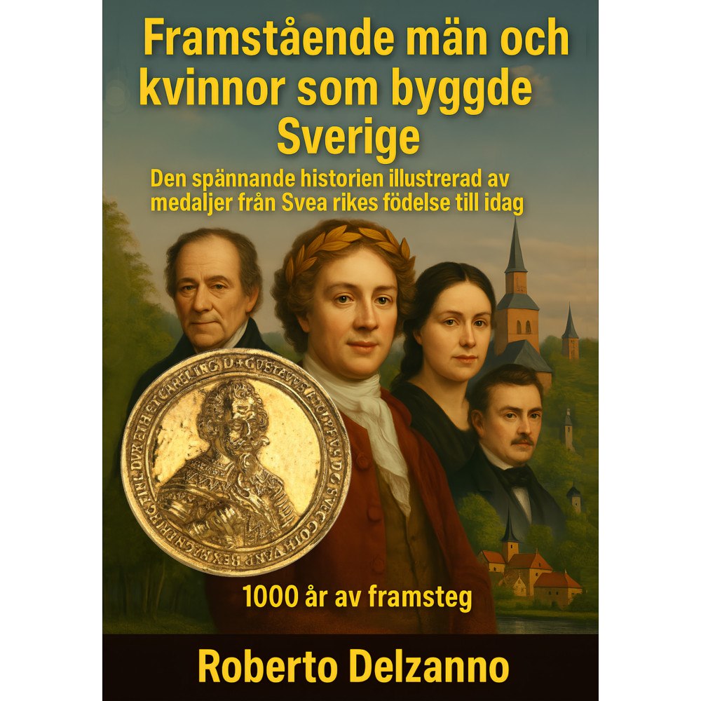 Roberto Delzanno Framstående män och kvinnor som byggde Sverige - Sveriges historia illustrerad av medaljer (inbunden)