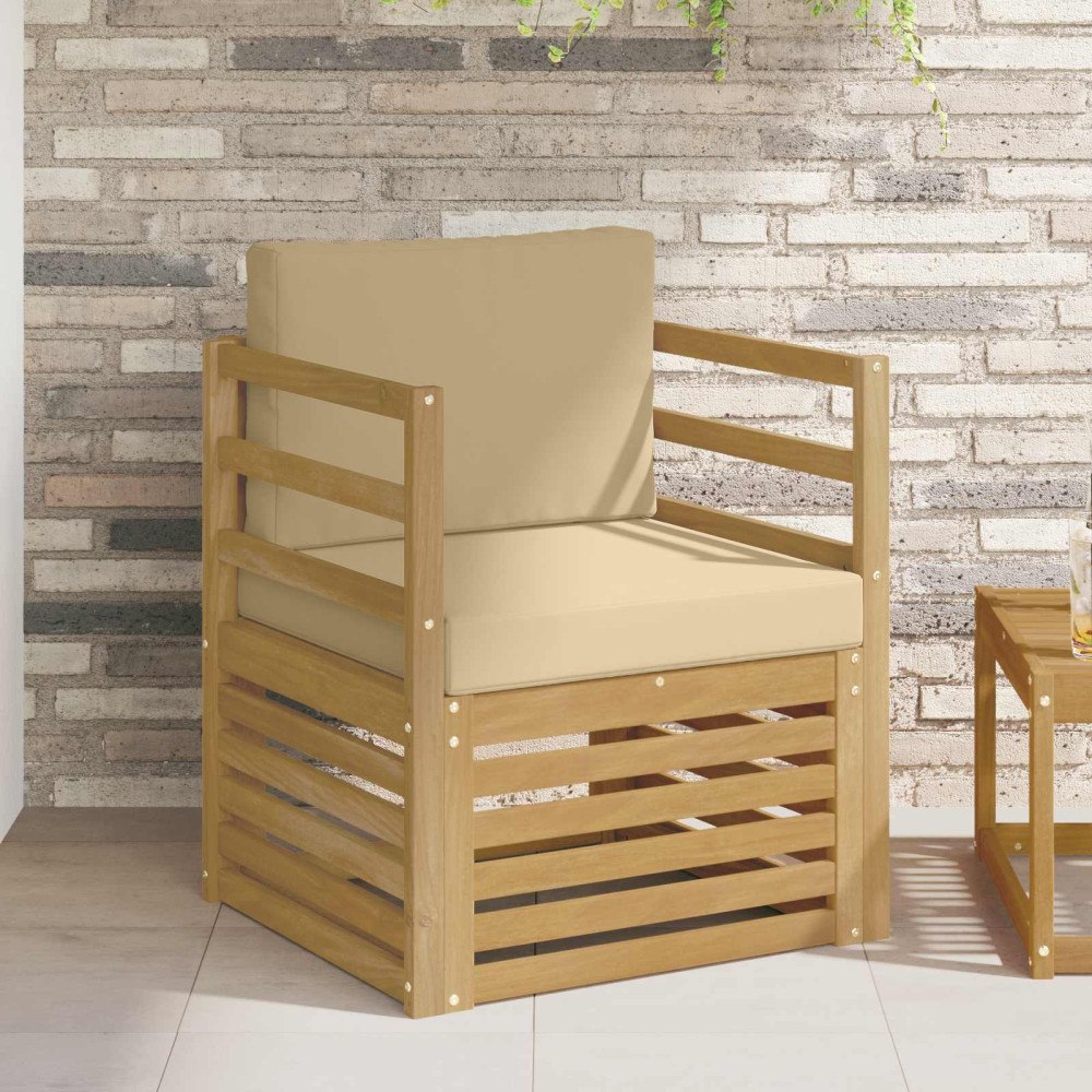 vidaXL Utomhussoffa Polyester Vit