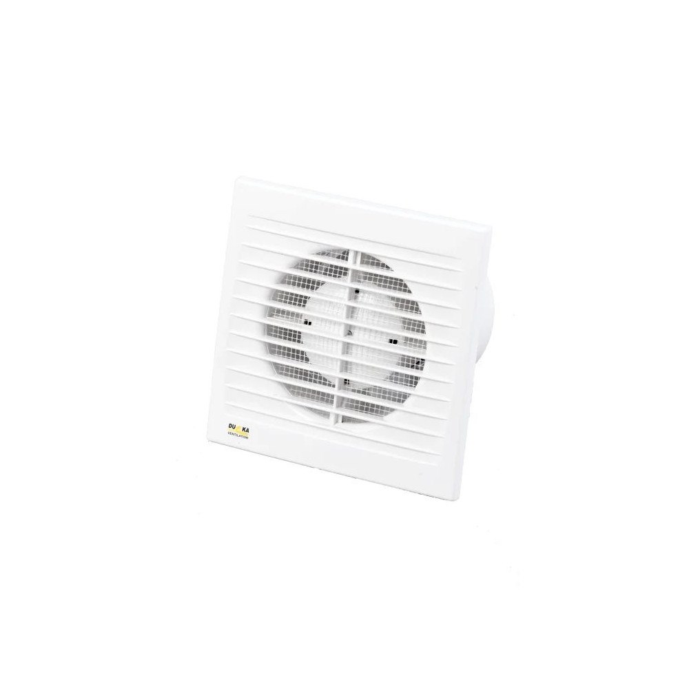 DUKA Ventilation Duka fläkt El 600 TH – ABS, vit, Ø100 mm, fukt- och tidsstyr...