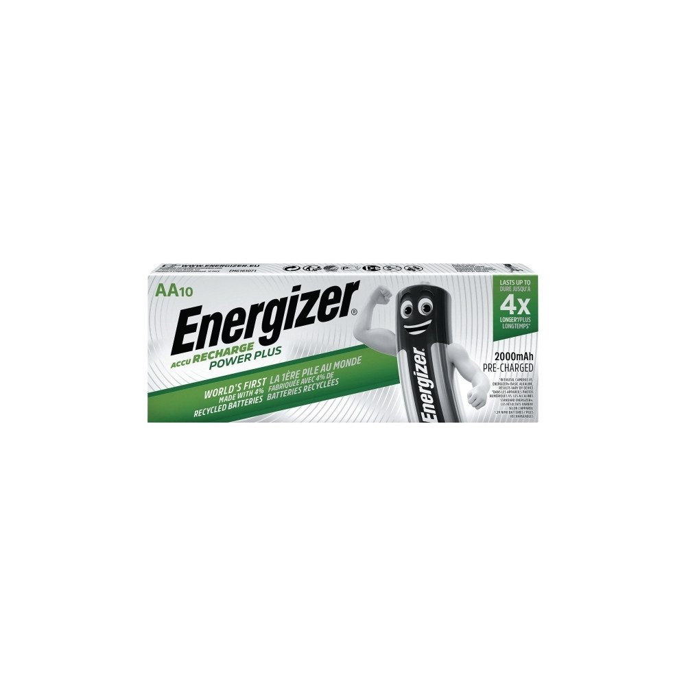 ENERGIZER Batteri Energizer Accu Recharge Power+ laddbart AA – 10-pack