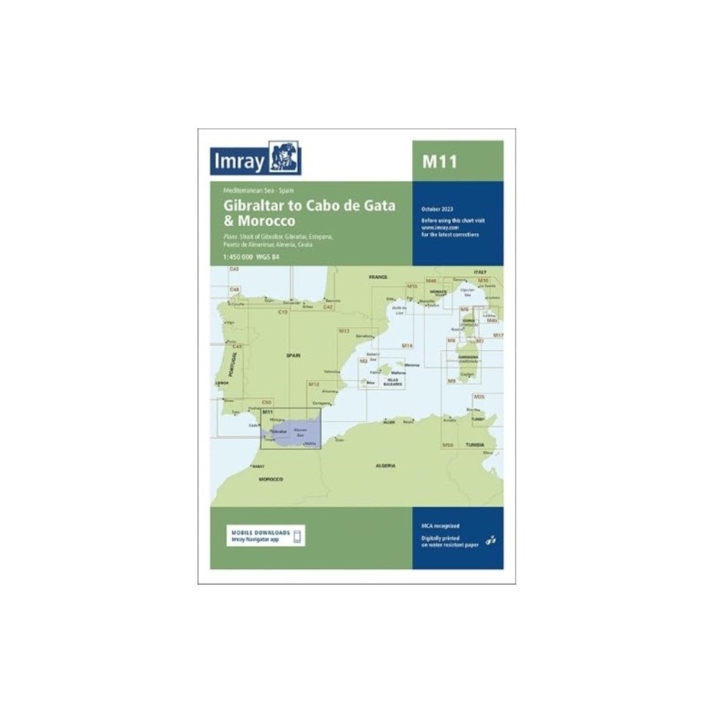 Imray, Laurie, Norie & Wilson Ltd M11 Gibraltar to Cabo de Gata and Morocco