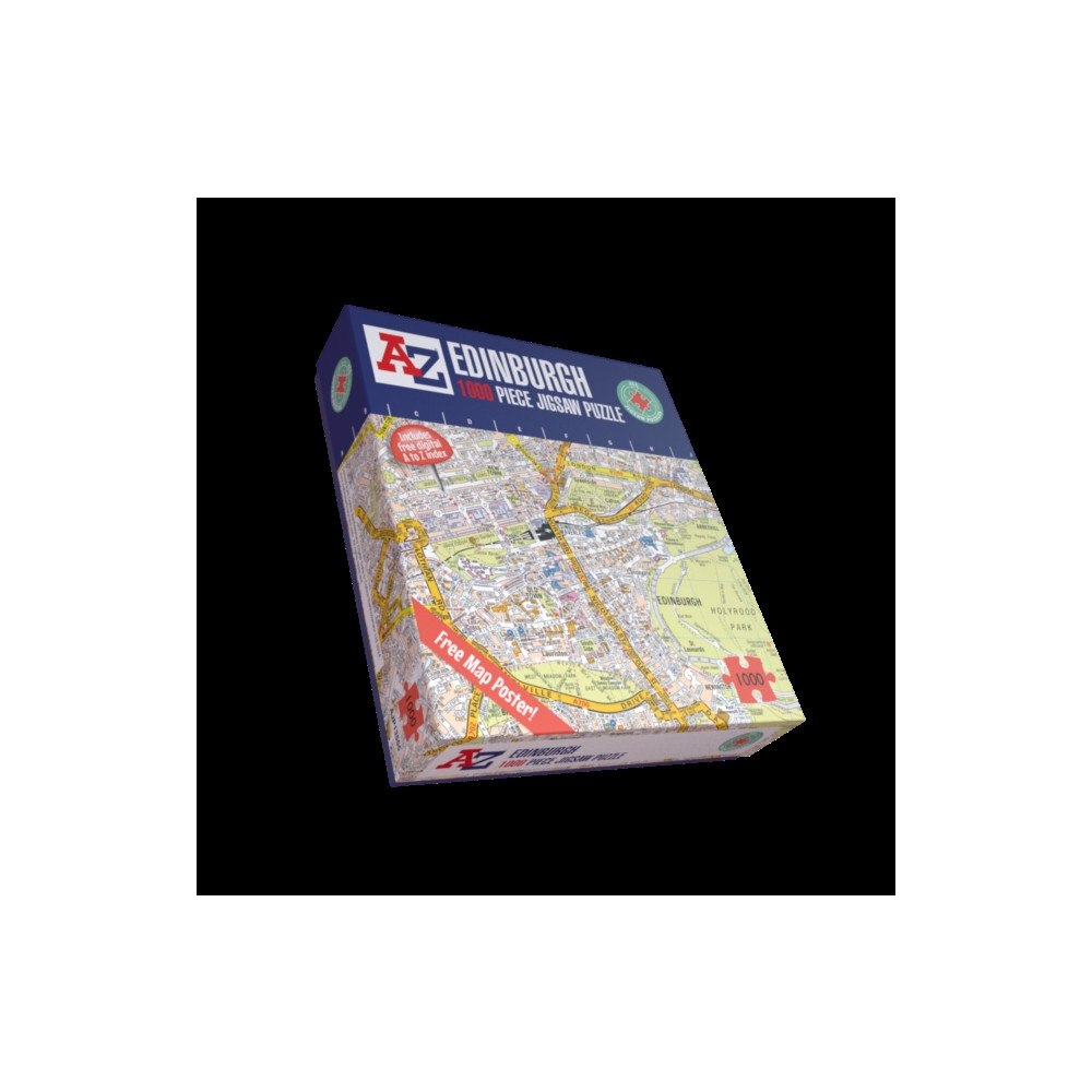 ALL JIGSAW PUZZLES A-Z Map of Edinburgh 1000 Piece Jigsaw