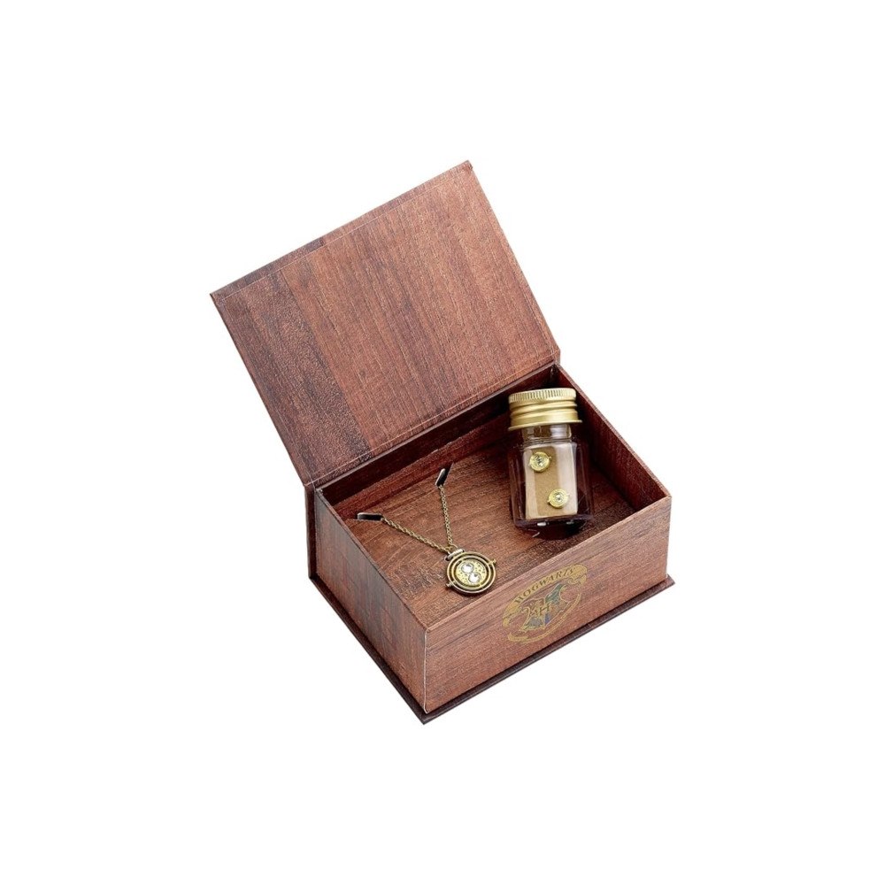 THE CARAT SHOP Harry Potter Hermione Potions Gift Box with a Time Turner Necklace & Stud Earrings