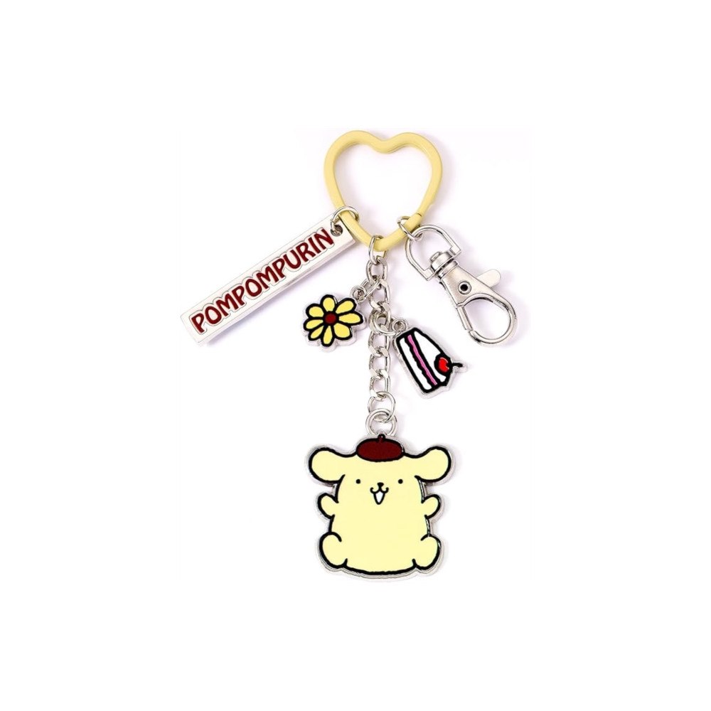 THE CARAT SHOP Hello Kitty Pompompurin Keyring with Charms