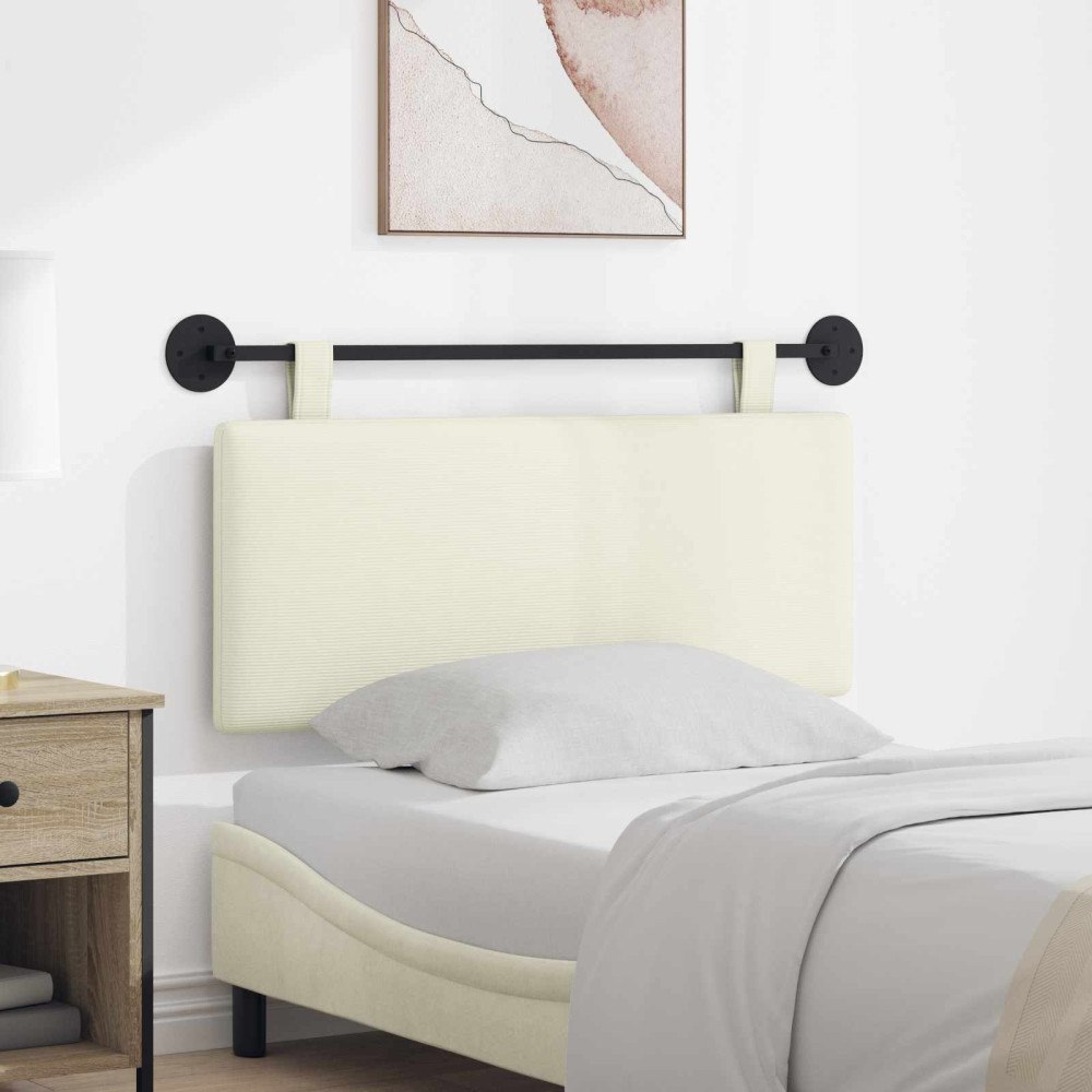 vidaXL Hängande sänggavel Kordread tyg