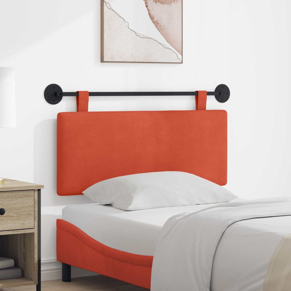 vidaXL Hängande sänggavel Kordread tyg