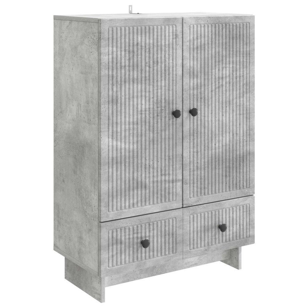 vidaXL Sideboard BetongGrå 66 x 34,5 x 95 cm Konstruerat trä