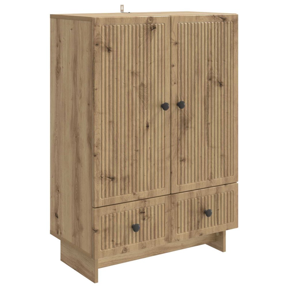 vidaXL Sideboard Artisan Ek 66 x 34,5 x 95 cm Konstruerat trä