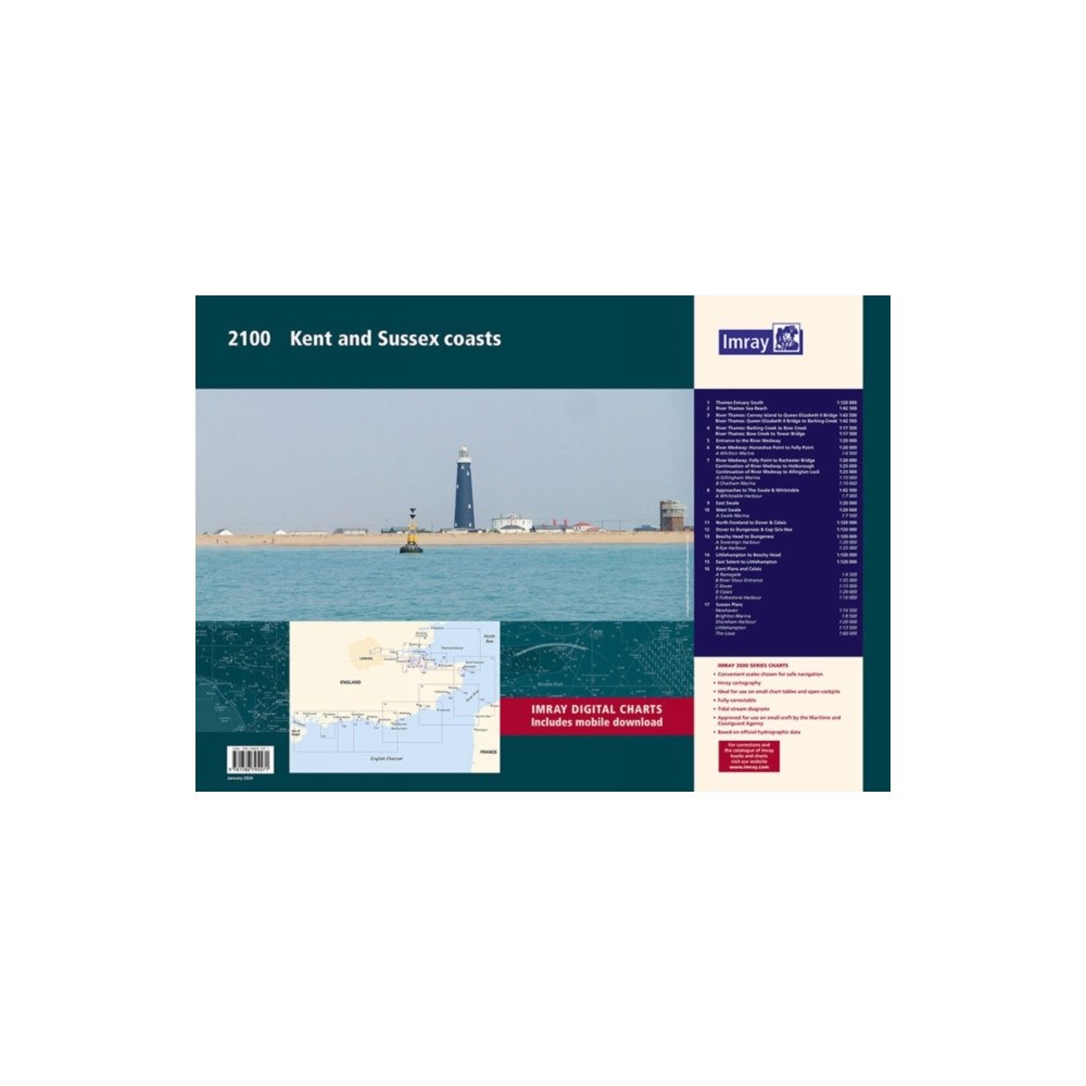 Imray, Laurie, Norie & Wilson Ltd 2100 Kent and Sussex Coasts Chart Pack