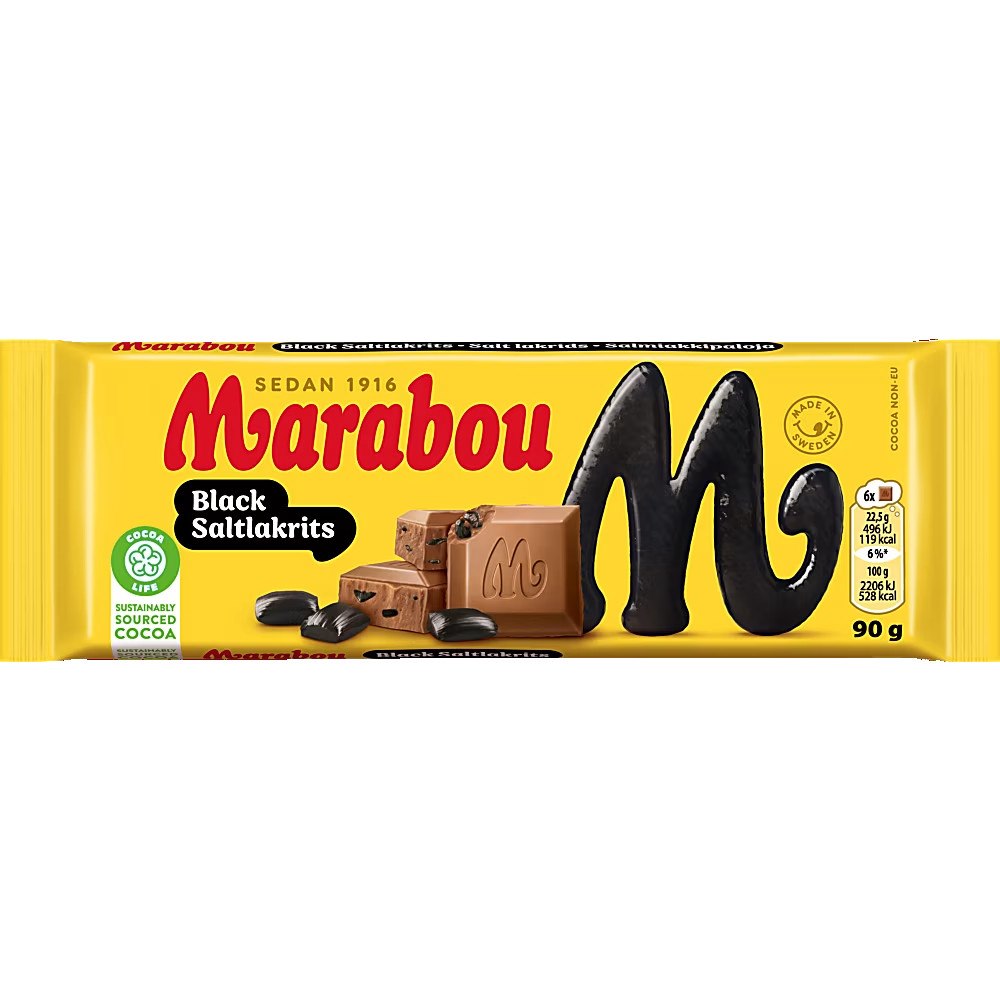 Marabou Mjölkchoklad Saltlakrits 90 g