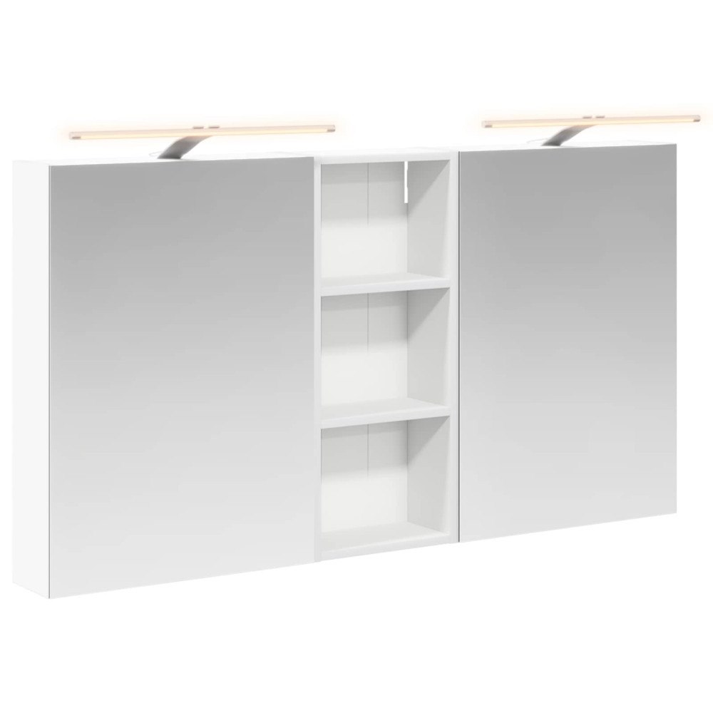 vidaXL Badrumsskåpsset 3 pcs 130 x 14,5 x 70 cm Konstruerat trä