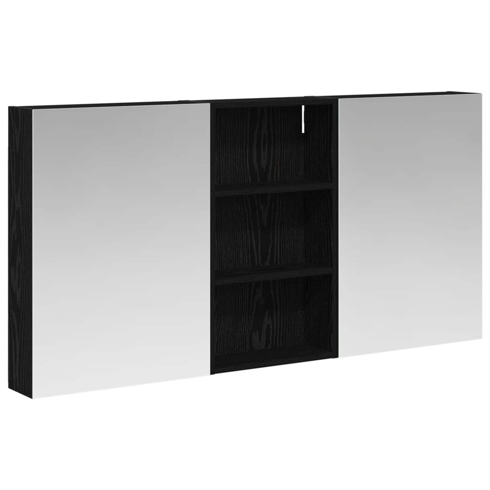 vidaXL Badrumsskåpsset 3 pcs 140 x 14,5 x 70 cm Konstruerat trä