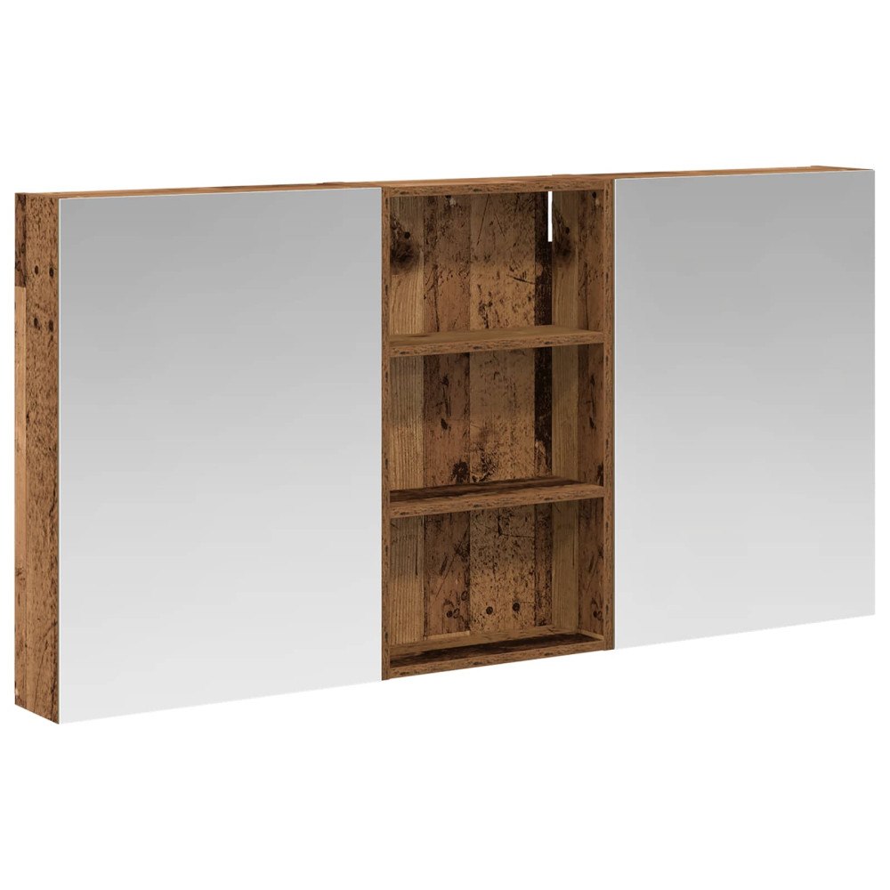 vidaXL Badrumsskåpsset 3 pcs 140 x 14,5 x 70 cm Konstruerat trä