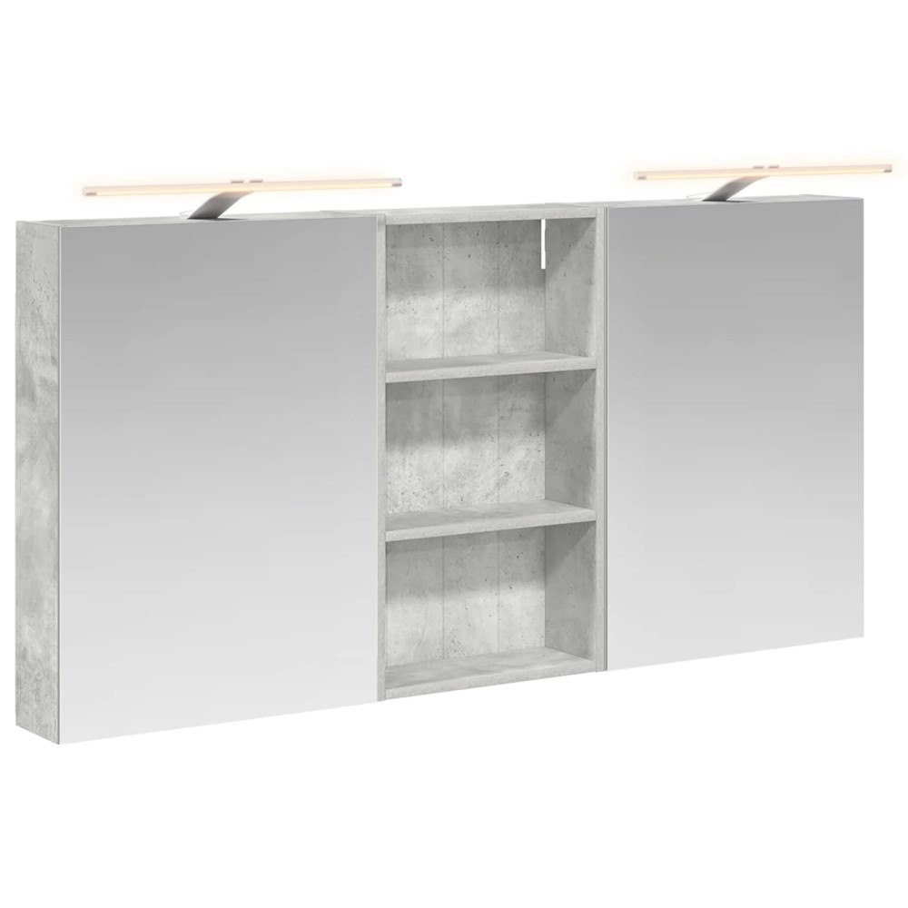 vidaXL Badrumsskåpsset 3 pcs 140 x 14,5 x 70 cm Konstruerat trä