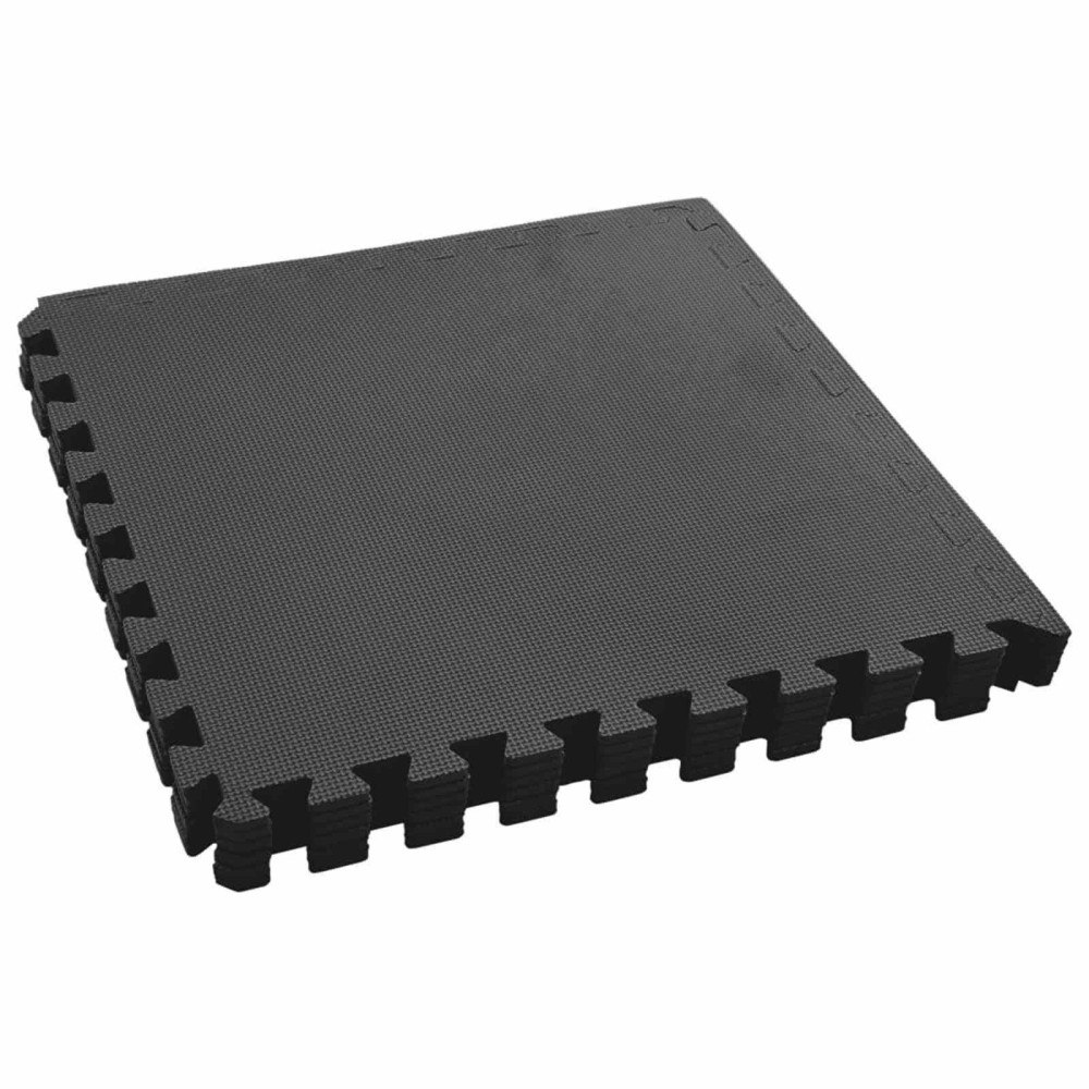 vidaXL Pool grundmatta 6 pcs Svart 2,16 ㎡ EVA-skum