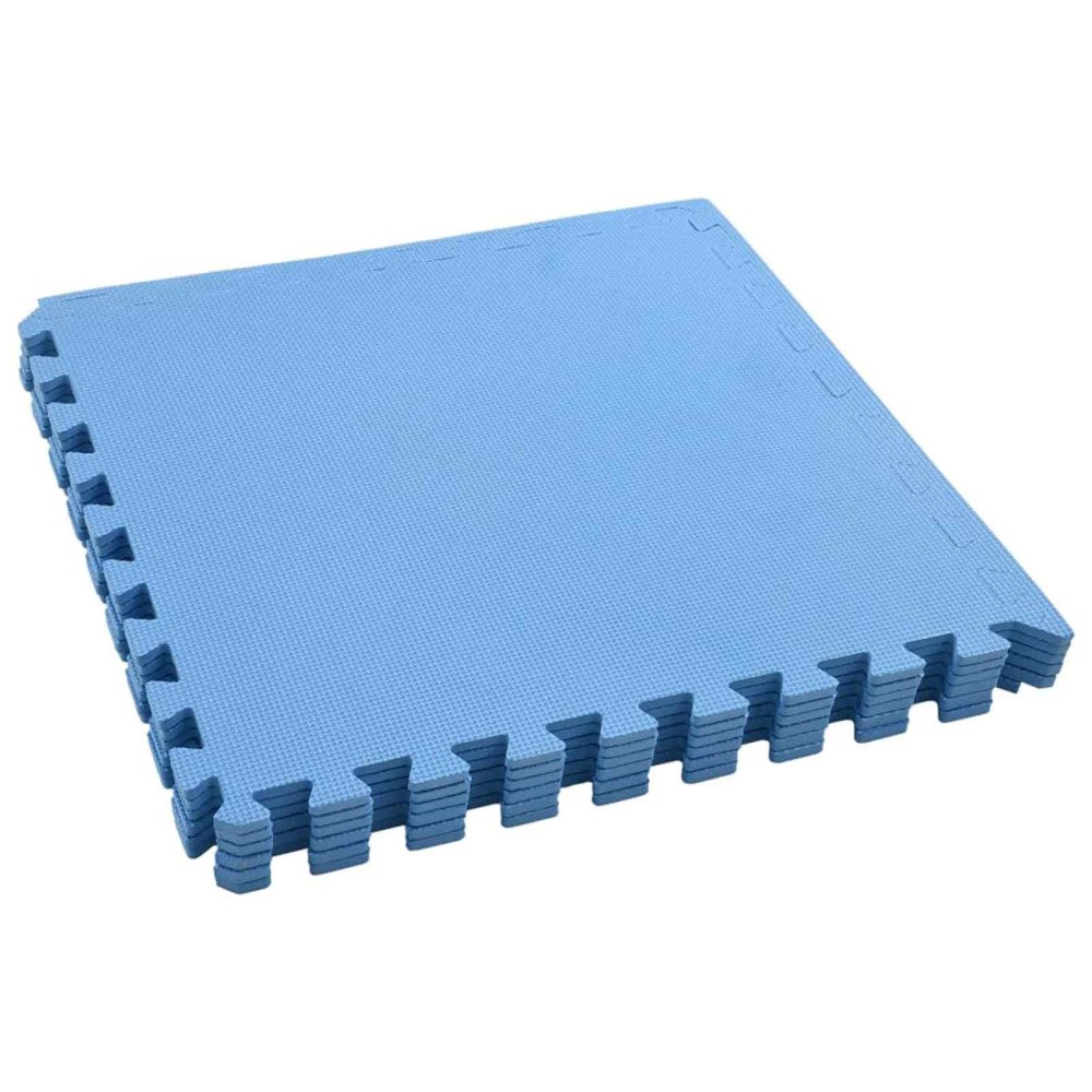 vidaXL Pool grundmatta 6 pcs Blå 2,16 ㎡ EVA-skum