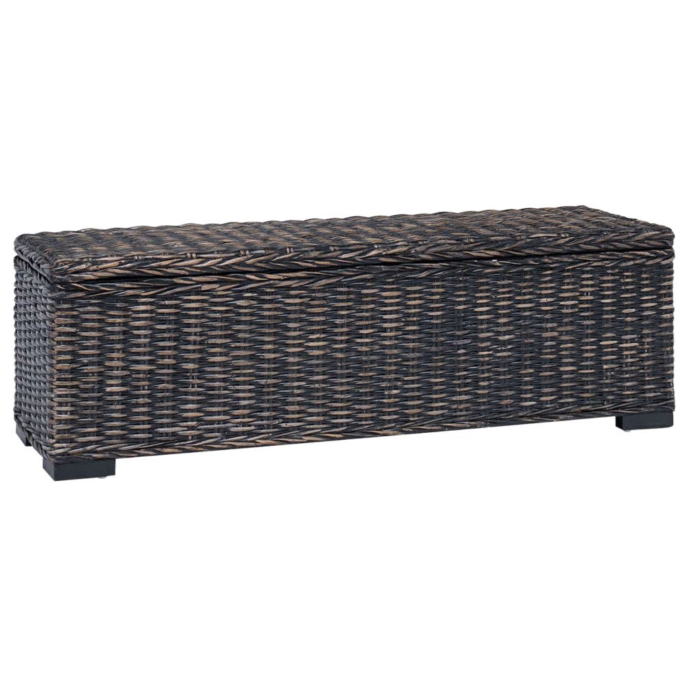 vidaXL Förvaringslåda med lagring Svart 110 x 35 x 45 cm