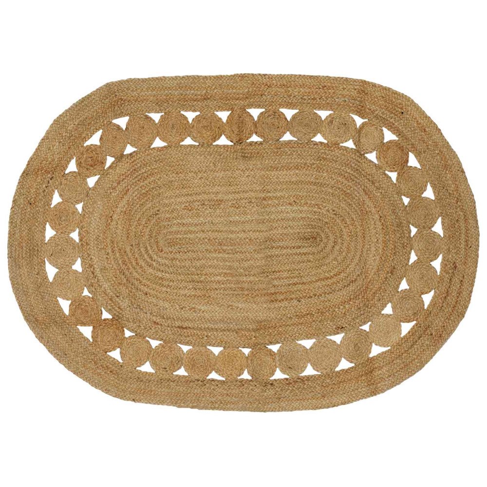 vidaXL Matta Brun 122 x 183 cm Jute