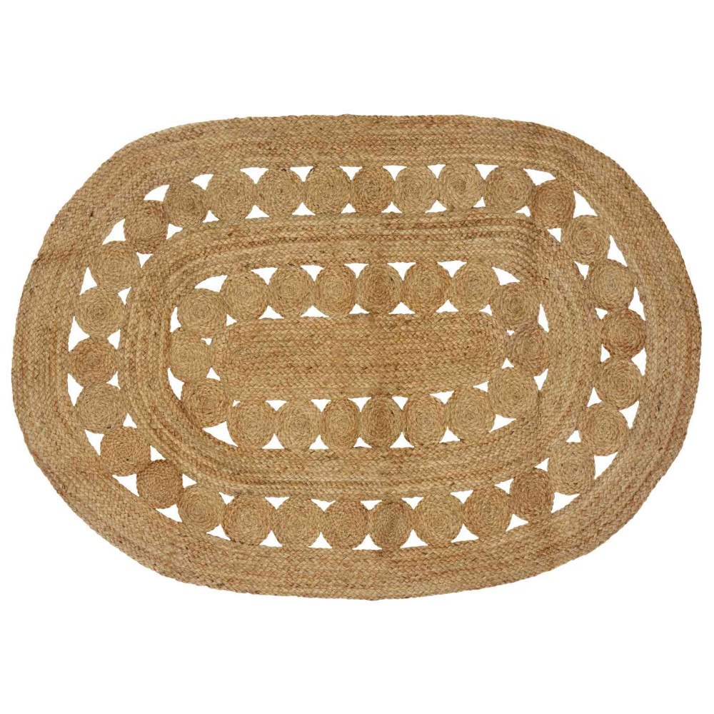 vidaXL Matta Brun 122 x 183 cm Jute