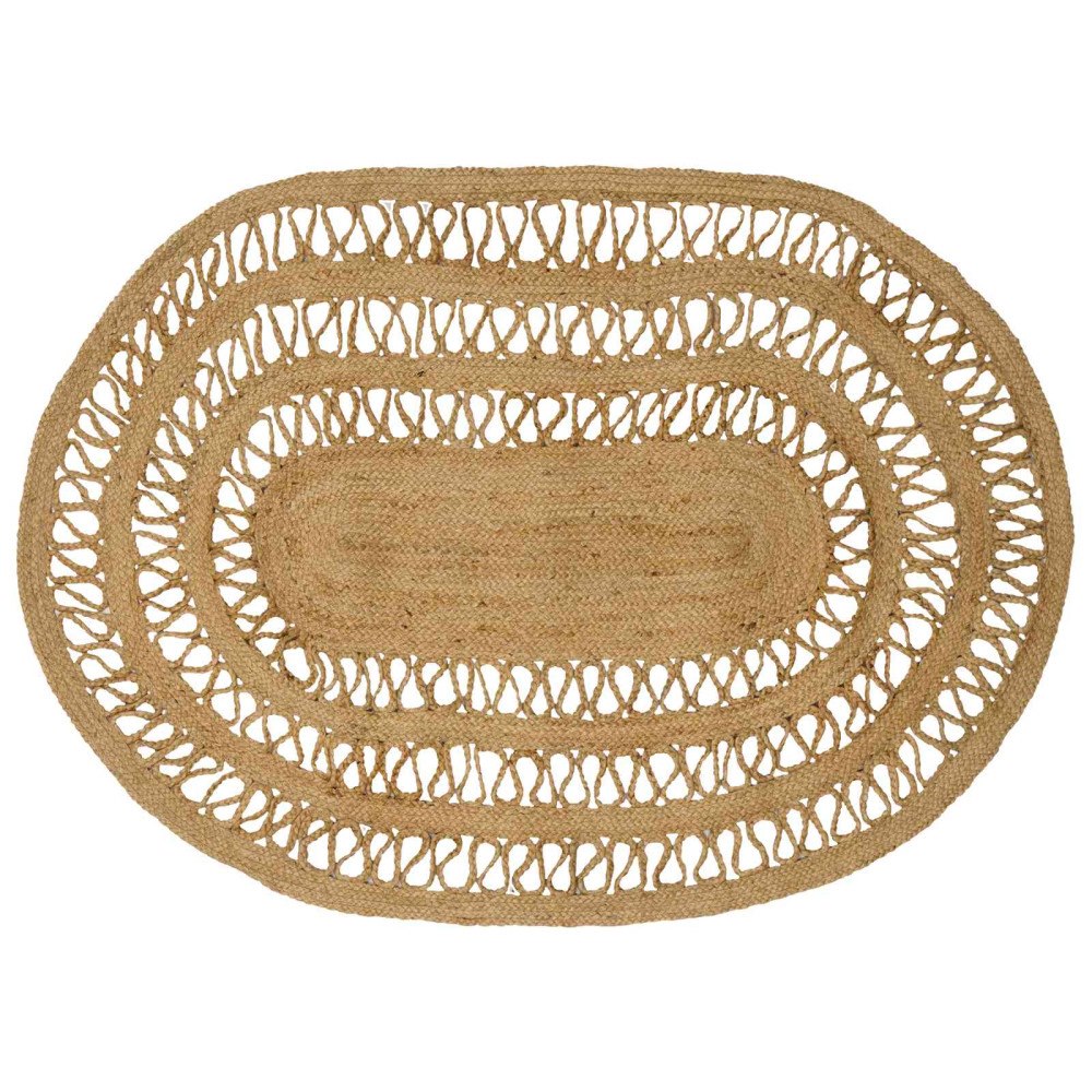 vidaXL Matta Brun 100 x 152 cm Jute