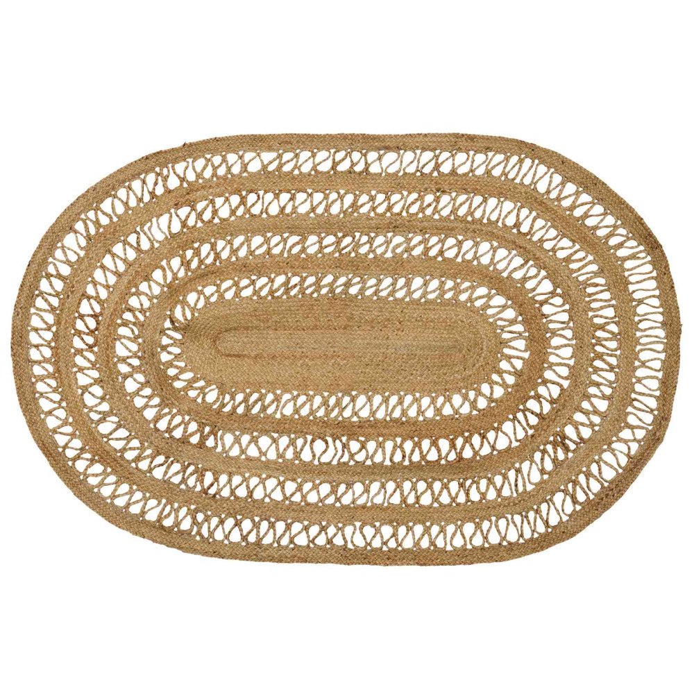 vidaXL Matta Brun 122 x 183 cm Jute