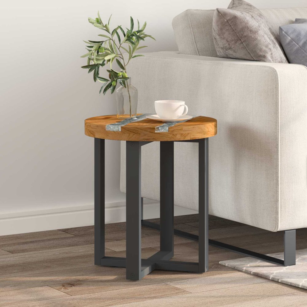 vidaXL Kaffeebord Brun 40 x 40 x 45 cm Massivt teakträ