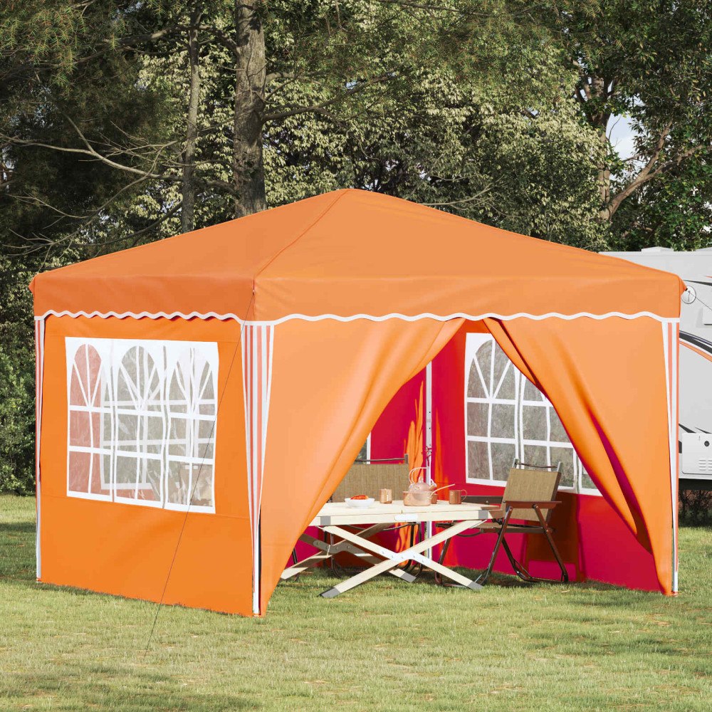 vidaXL Pop-up Partytält Orange 288 x 288 x 245 cm Oxford Tyg