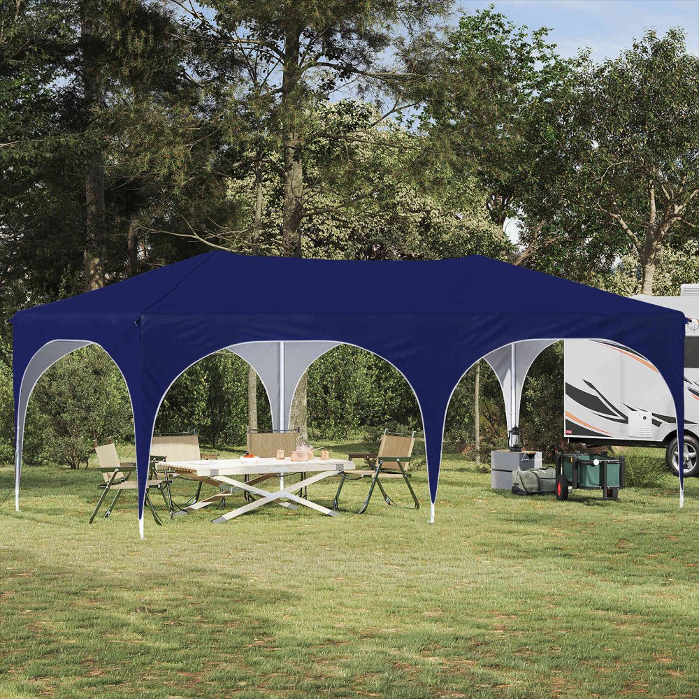 vidaXL Pop-up Partytält Blå 575 x 288 x 245 cm Oxford Tyg
