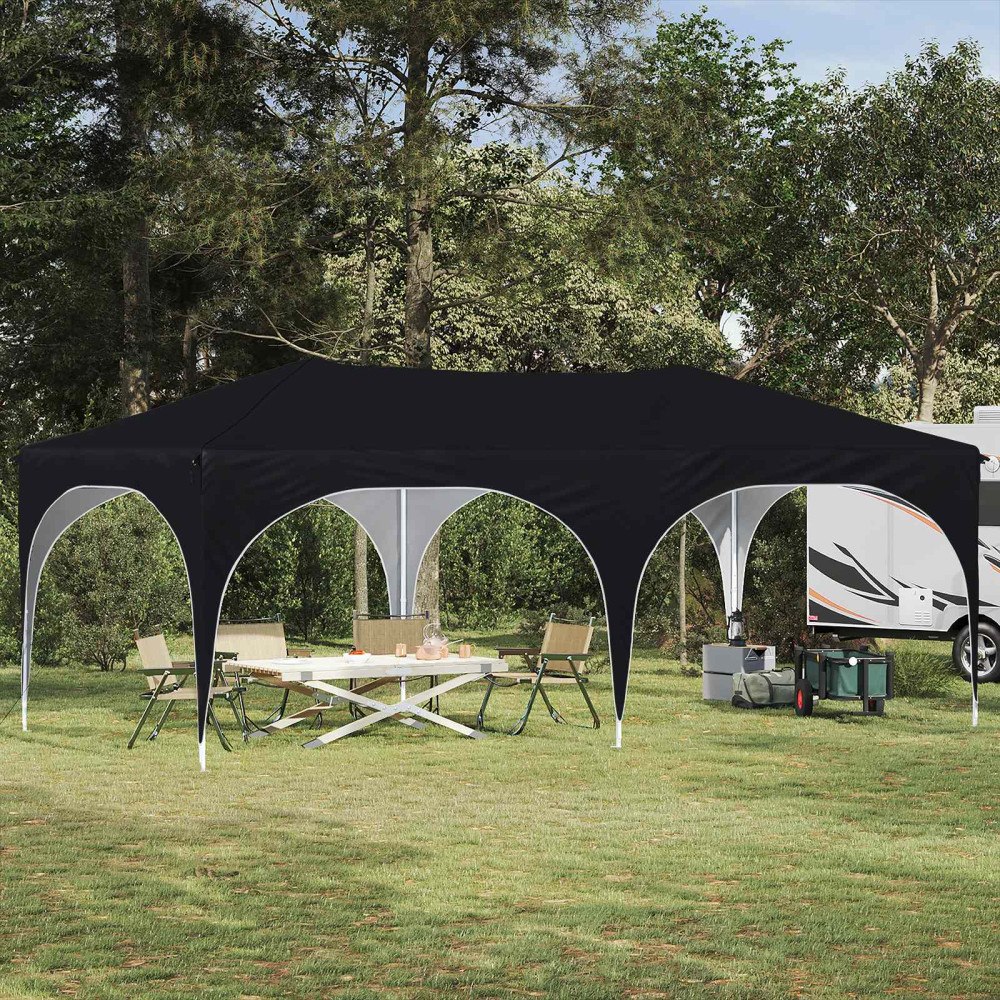 vidaXL Pop-up Partytält Antracit 575 x 288 x 245 cm Oxford Tyg