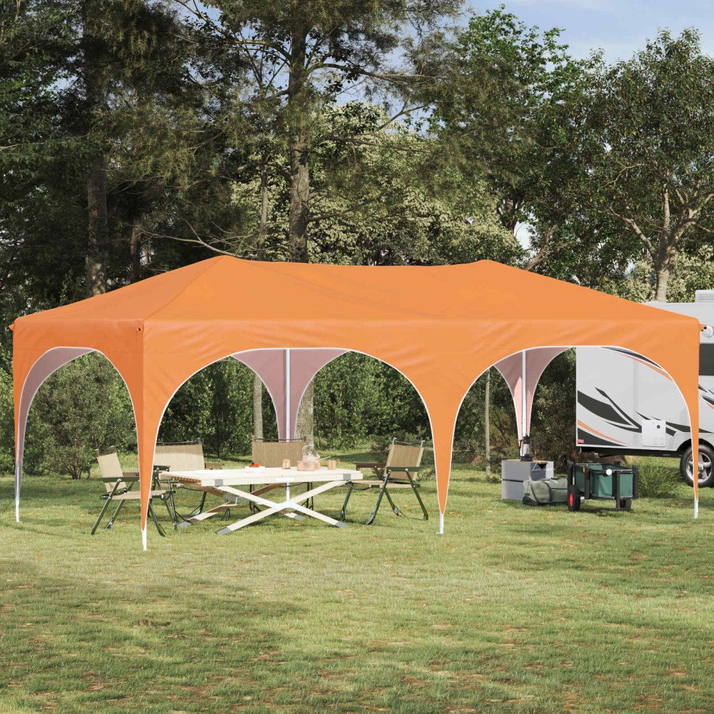 vidaXL Pop-up Partytält Orange 575 x 288 x 245 cm Oxford Tyg