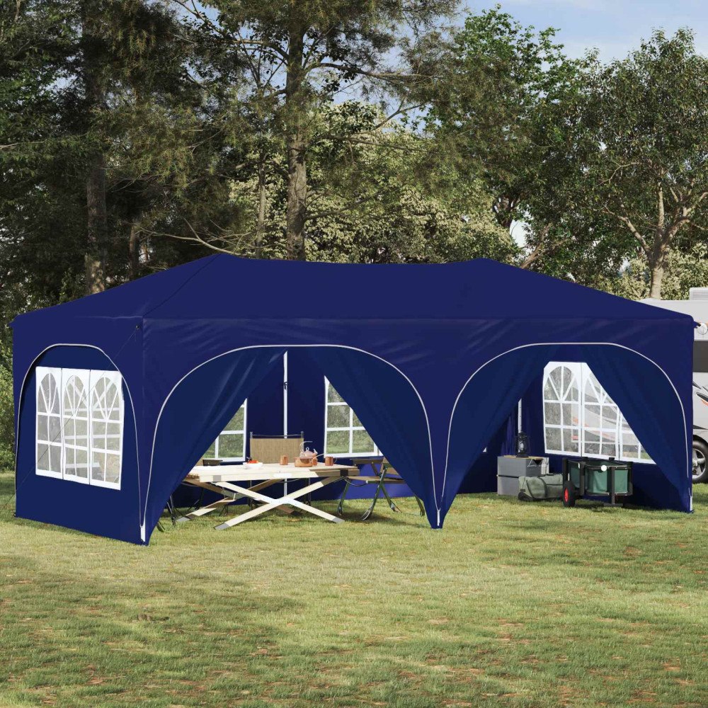 vidaXL Pop-up Partytält Blå 575 x 288 x 245 cm Oxford Tyg