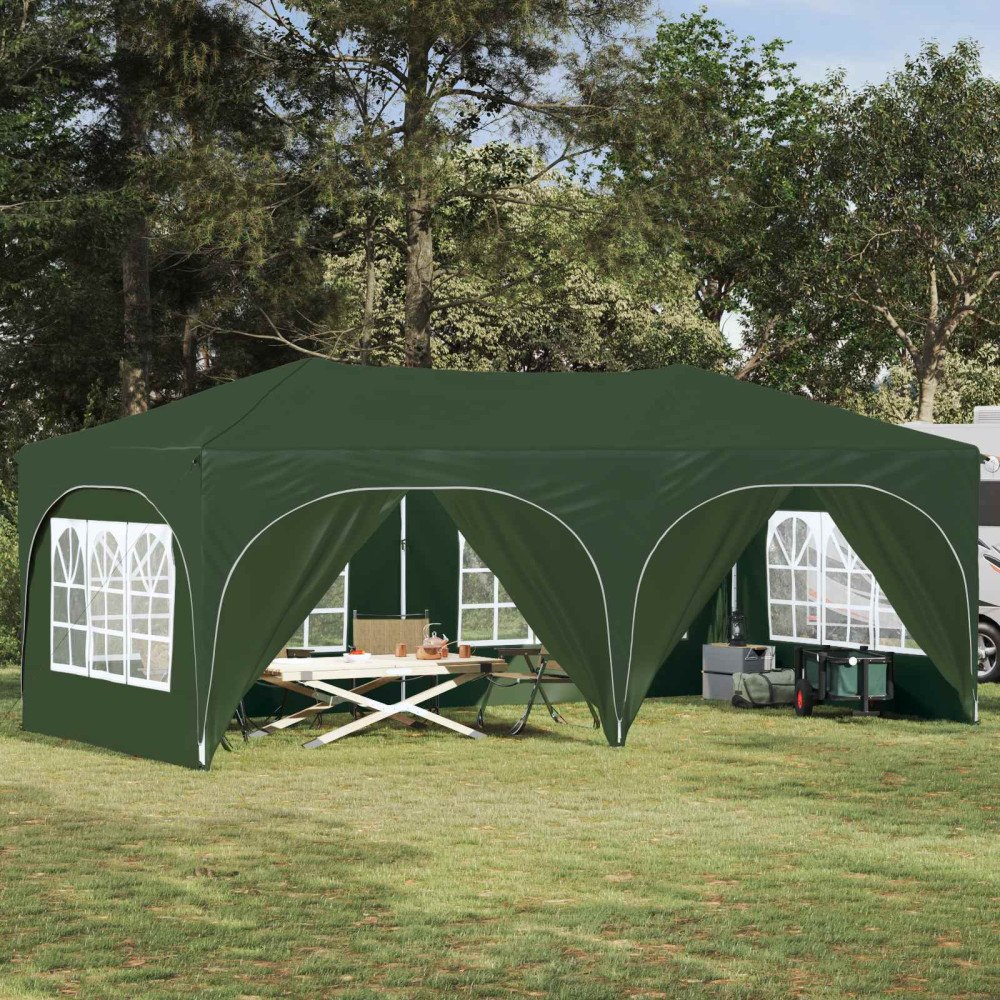 vidaXL Pop-up Partytält Grön 575 x 288 x 245 cm Oxford Tyg