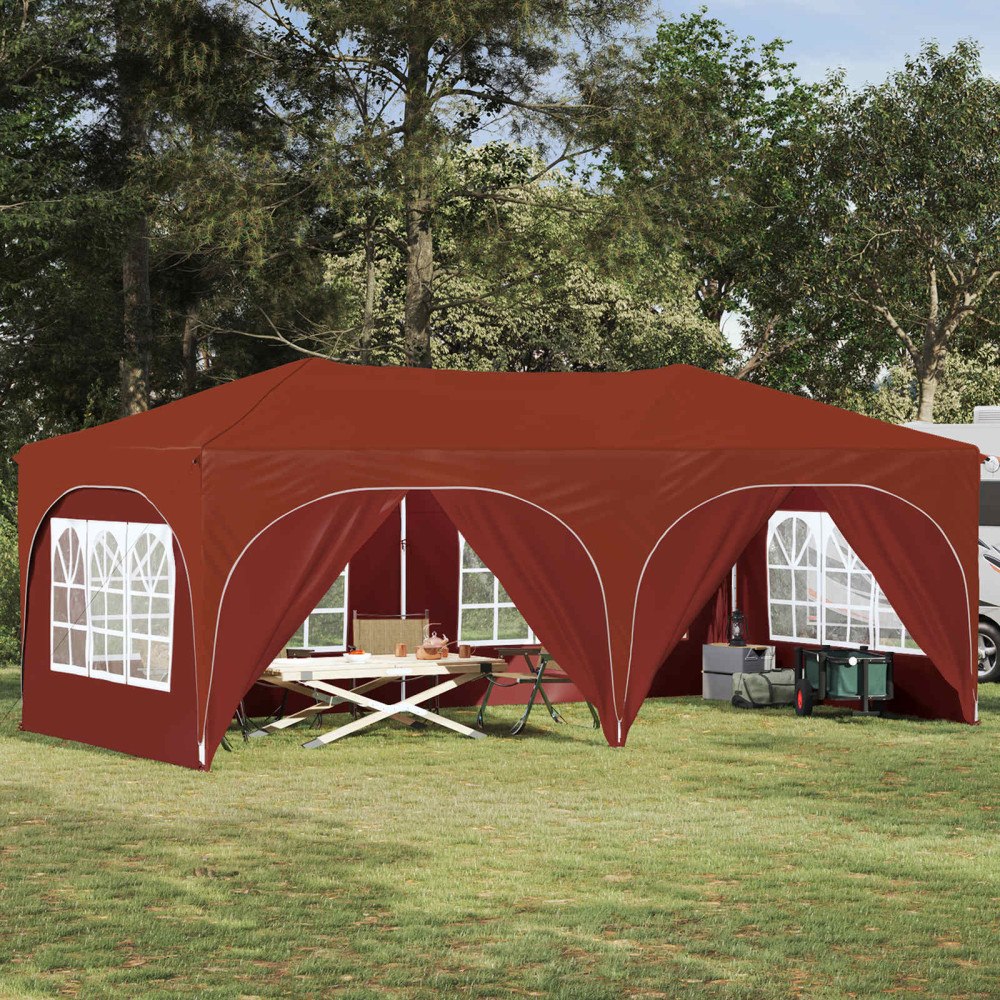 vidaXL Pop-up Partytält Terracotta 575 x 288 x 245 cm Oxford Tyg