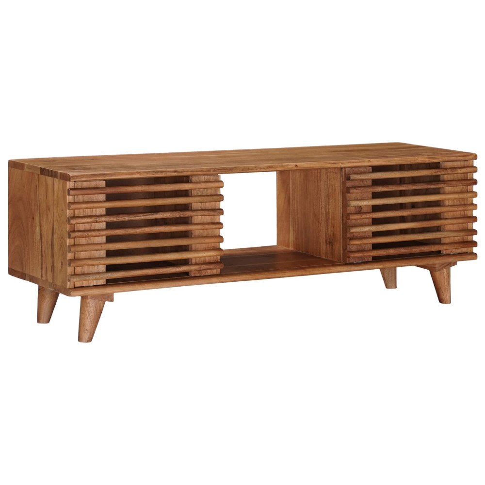 vidaXL TV-skåp med lagring med dörr Naturfärg 105 x 30 x 35 cm