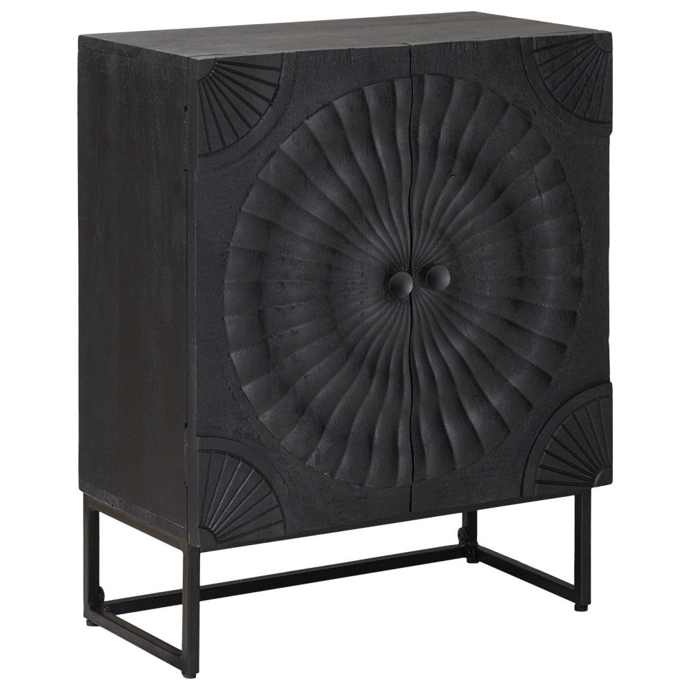 vidaXL Sideboard Svart 55 x 30 x 70 cm