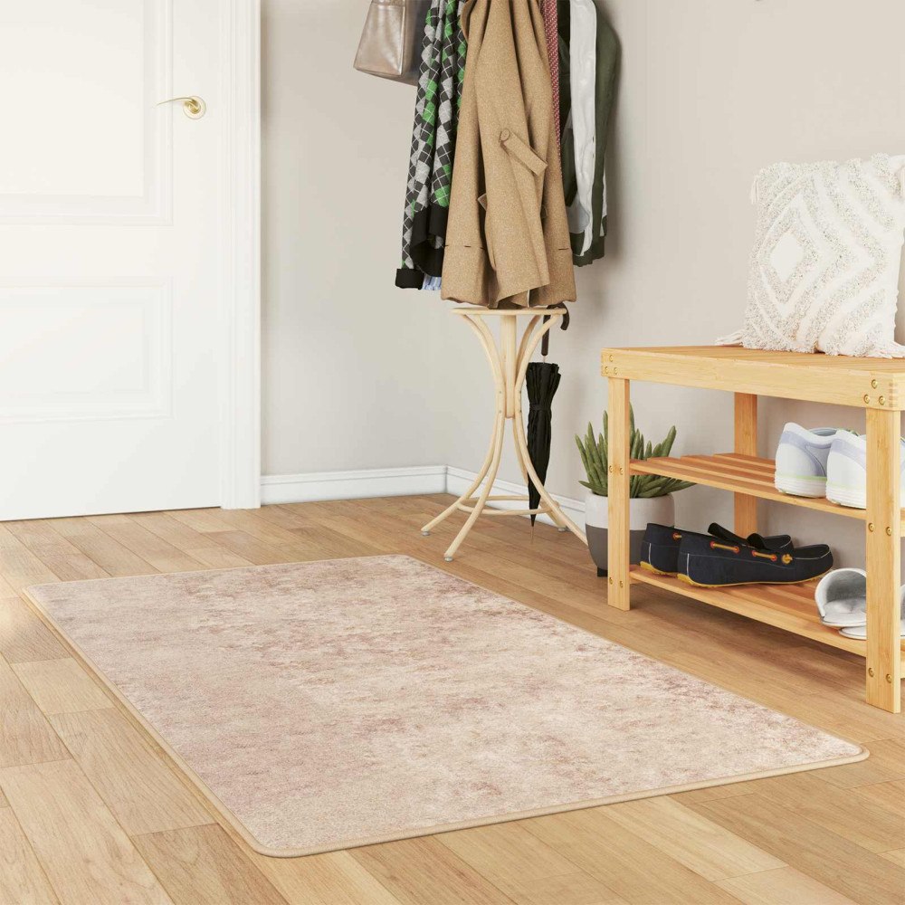 vidaXL Mattlöpare MARSA Beige 80 x 100 cm Polyester och PVC