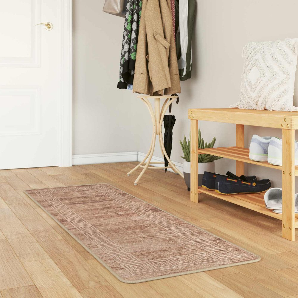 vidaXL Mattlöpare MARSA Vit 50 x 150 cm Polyester och PVC