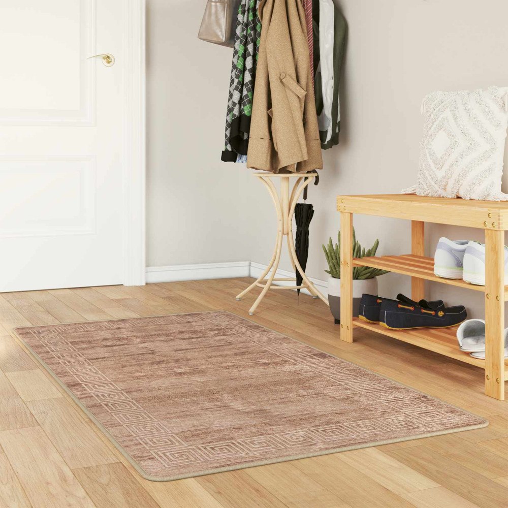 vidaXL Mattlöpare MARSA Vit 80 x 100 cm Polyester och PVC