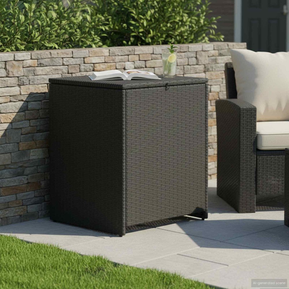 vidaXL Kuddbox 55 x 55 x 69 cm stål