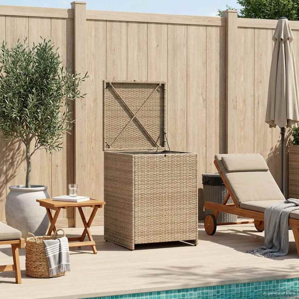 vidaXL Kuddbox 55 x 55 x 69 cm stål