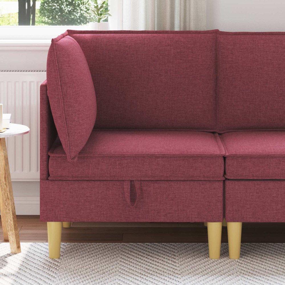 vidaXL Soffa med förvaring Tyg