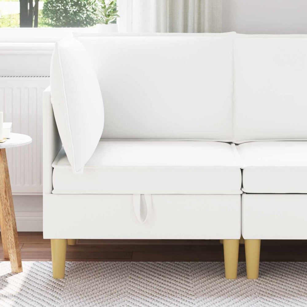 vidaXL Soffa med förvaring Tyg