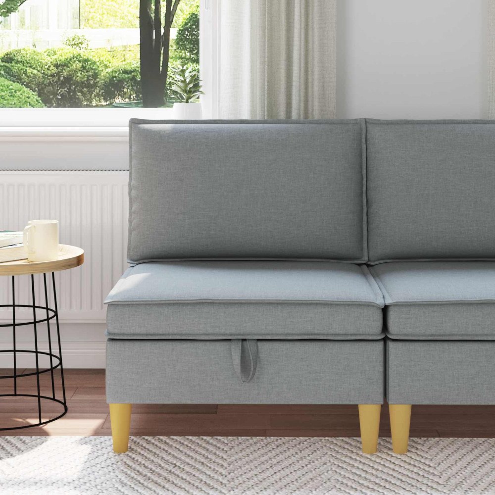 vidaXL Soffa med förvaring Tyg