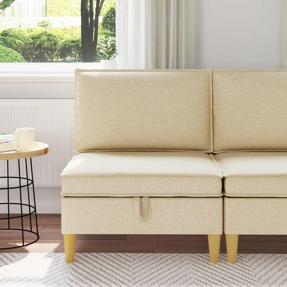 vidaXL Soffa med förvaring Tyg