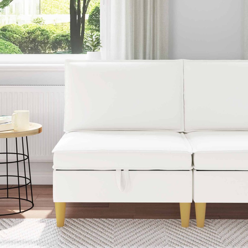 vidaXL Soffa med förvaring Tyg