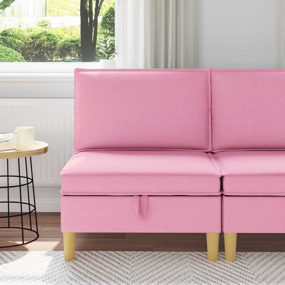 vidaXL Soffa med förvaring Tyg