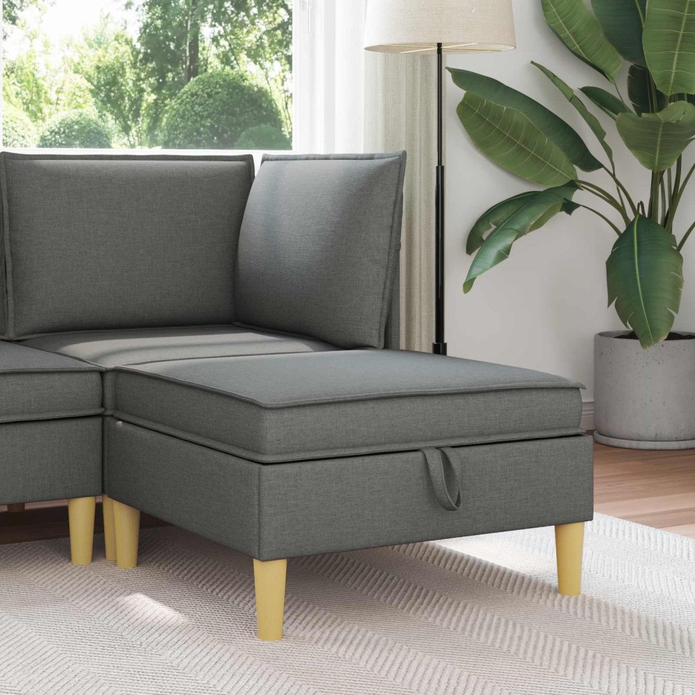 vidaXL Soffa med förvaring Tyg