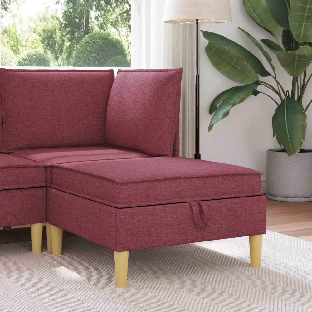 vidaXL Soffa med förvaring Tyg